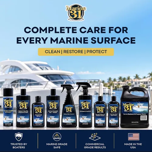 Vista 8 de Marine 31 Protector de vinilo con protector solar Evita la decoloración y agrietamiento Seguro para barcos, interiores de automóviles y muebles