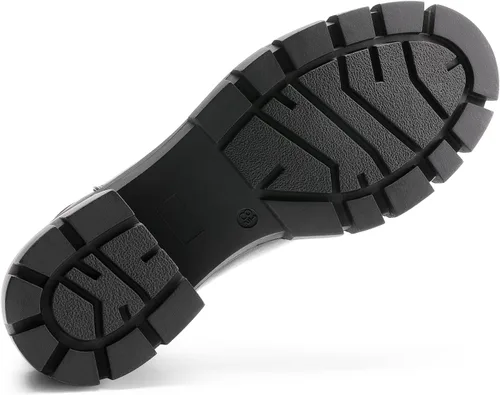 Vista 5 de DREAM PAIRS Botines Chelsea para mujer con tacón bajo y grueso, suela elástica, botines para mujer