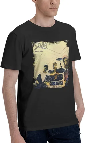 Vista 2 de Soda - Camiseta de manga corta para hombre, camiseta de verano casual