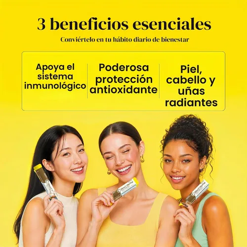 Vista 4 de DONGKOOK Vita Pop - Polvo coreano de vitamina C de 2,000 mg sin azúcar, vitamina D y barra de biotina, mezcla de bebida de limón, suplementos
