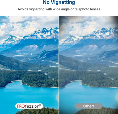 Vista 5 de PROfezzion Filtro UV de 1.594 in, filtro de lente de cámara para Sony ZV-E10 II ZVE10 ZV-1F ZV1F A6700 A6500 A6400 A6300 A6100 A6000 ZV-E1 ZVE1 A7C
