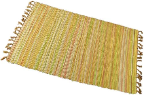 Vista 15 de Chindi - Alfombra de trapo, lavable a máquina, reversible, de algodón, tejida a mano, multicolor, a rayas, para dormitorio, sala de estar, cocina