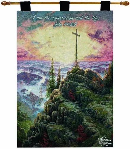Vista 6 de Manual Woodworkers and Weavers, colección Inspirational, mural de pared y varilla de pináculo, 36 por 26 pulgadas., Algodón, Gris