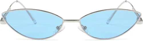 Vista 55 de FEISEDY Gafas de sol de diseñador de moda Retro pequeños pétalos forma arco templo diseño B2298
