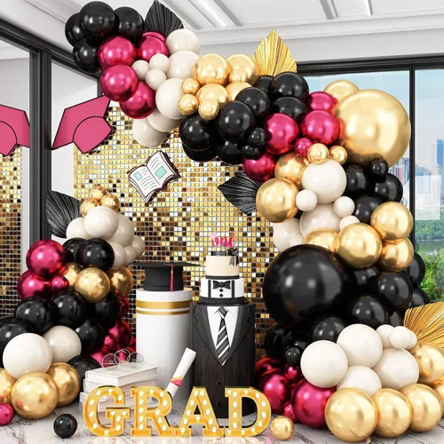 Vista 17 de Jobkoo Kit de Guirnalda de Arco de Globos de Videojuegos con Globos de Papel Metálico de Controlador de Juego Globos de Látex Azules Verdes Negros