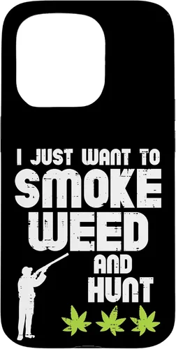 Vista 14 de iPhone 16 Smoke Weed Hunt Funny Hunting Cannabis 420 Hunter Hombres Mujeres Caso