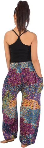 Vista 2 de LOFBAZ Elephant Yoga Harem Pants for Women S-4XL Plus Boho Hippie Clothing PJ
