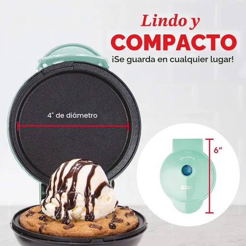 Vista 4 de Dash Mini Maker – Parrilla, S, Agua (Aqua)