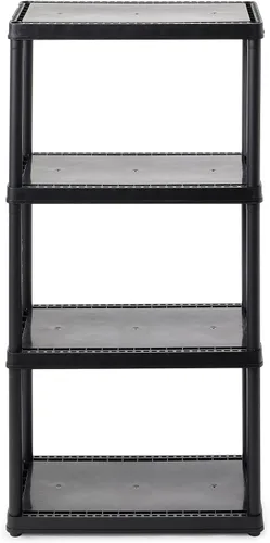 Vista 10 de Gracious Living Sistema de organización de almacenamiento de 3 estantes de altura fija, uso ligero, sólido, de 12 x 24 x 33 pulgadas, para hogar