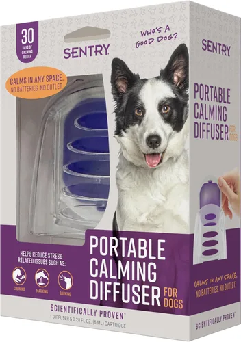 Vista 8 de Sentry Difusor calmante portátil Behavior para gatos, reduce la respuesta al estrés normal y al mal comportamiento con feromonas calmantes, diseño