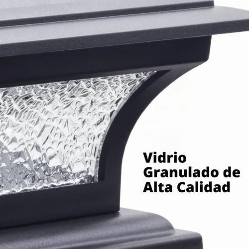 Vista 5 de SIEDiNLAR - Luces solares para postes de cristal para exteriores, 2 modos Negro