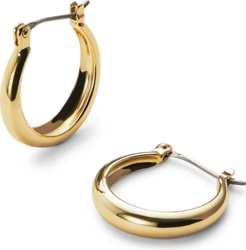 Vista 102 de Aretes de aro gruesos de oro para mujer, chapados en oro de 14 quilates, aretes de aro triple, hipoalergénicos, a la moda, aretes de aro gruesos