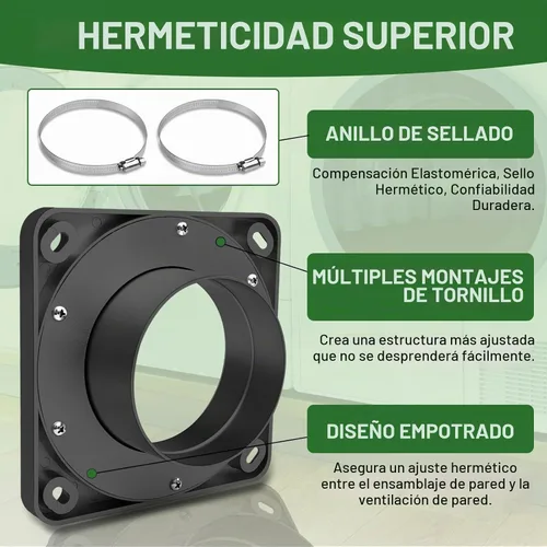 Vista 3 de Acoplamiento magnético de ventilación para secadora, kit de conector magnético de ventilación de secadora DV180, incluye una manguera de ventilación