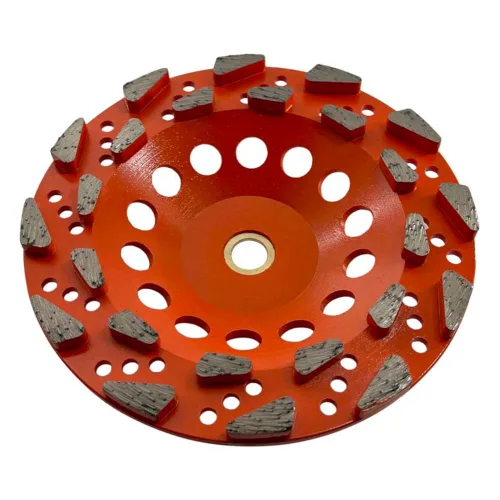 Vista 9 de Muelas abrasivas de diamante de alto rendimiento de 4.5" para concreto, pintura, epoxi, masilla, eliminación de revestimiento, grano #30/40, 6
