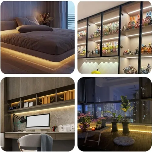 Vista 7 de M.best Tira de luces LED USB de 6.56 pies, impermeable, flexible, luces de cinta de neón con interruptor para dormitorio interior y exterior