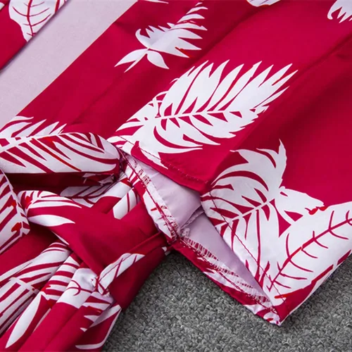 Vista 4 de Zzalalana Conjunto de 2 pijamas de seda para mujer, sexy, con estampado floral, ropa de dormir cómoda