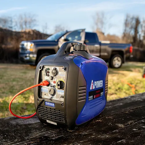 Vista 2 de A-iPower generador inversor portátil, de 2000W ultra silencioso con motor Yamaha, listo para RV, compatible con EPA, ultra ligero para uso