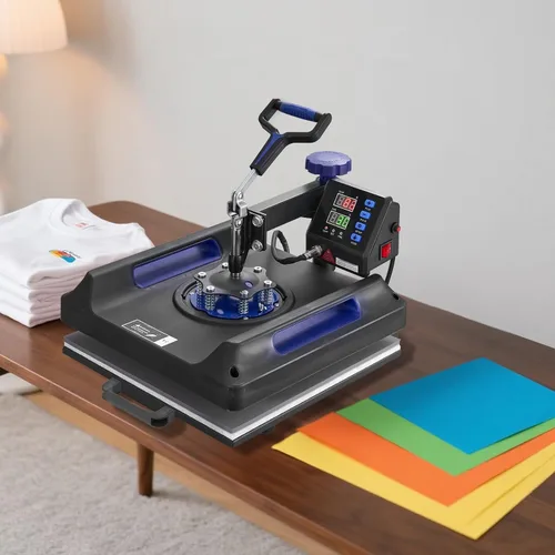 Vista 8 de Happybuy Máquina de prensa de calor, 15 x 15 pulgadas, transferencia de calor 8 en 1 con prensa de vaso de 30 onzas, prensa digital de camisetas