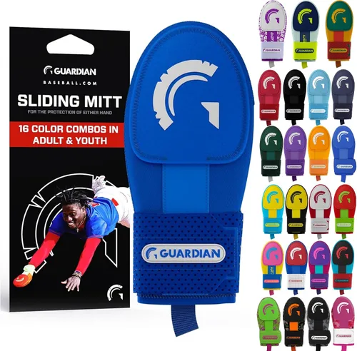 Vista 25 de Guante deslizante Guardian Baseball - Tallas para jóvenes y adultos - Guante deslizante para béisbol - Correa de compresión elástica