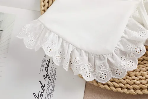 Vista 7 de Elegtiskas Cuello falso para mujer con cuello redondo y encaje mini