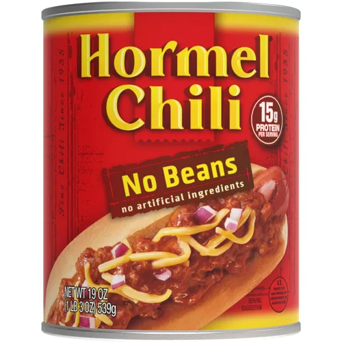 Vista 14 de Chili picante HORMEL sin frijoles, sin ingredientes artificiales, 15 oz