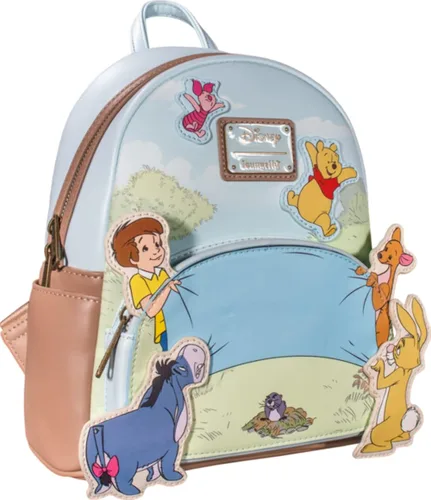 Vista 4 de Loungefly Disney Winnie the Poof - Bolso de hombro con doble correa para mujer Multi