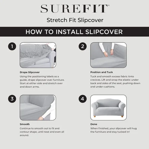 Vista 6 de Sure Fit - Funda elástica para sofá