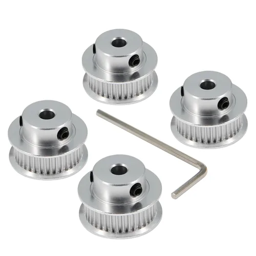 Vista 14 de 2GT Poleas de 30 dientes de 0.197 in de diámetro 30T Poleas de correa de distribución de aluminio para correa de 0.236 in de ancho, piezas