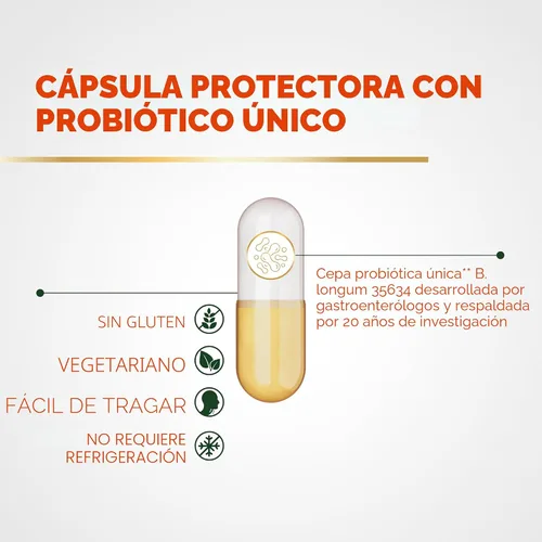 Vista 4 de Align Probiótico, Fórmula Pro, Probióticos para mujeres y hombres, Probióticos para la salud digestiva, Cápsulas de probióticos para hombres