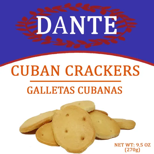 Vista 3 de Galletas Cubanas Dante Crackers 8 oz (226 gr)