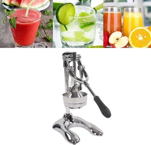 Vista 7 de Nutripress - Exprimidor manual de acero inoxidable, exprimidor grande naranja, exprimidor de prensa manual, diseño separado, exprimidor de frutas