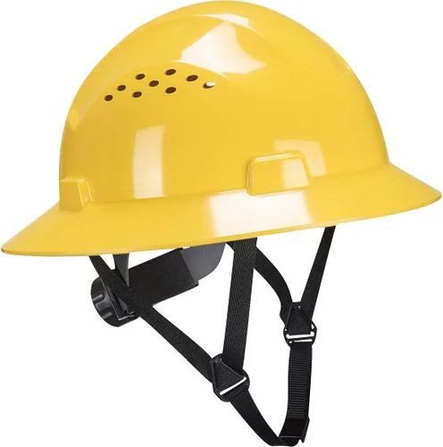 Vista 3 de Portwest PW52 Future - Casco de construcción ventilada con protección de ala completa ANSI