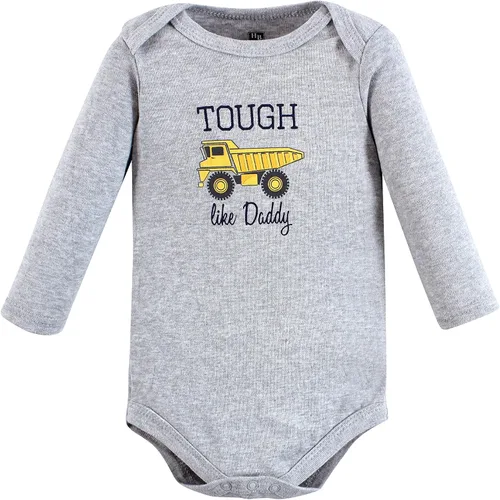 Vista 2 de Hudson Baby baby-girls Cotton Long-sleeve Bodysuits 3-pack