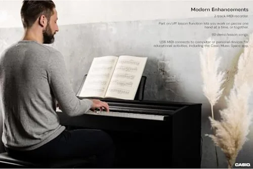 Vista 5 de Casio Privia PX-770 - Piano Digital de Consola de 88 Teclas Pesadas Teclas de Acción de Martillo Escalado Tri-Sensor II Fuente de Sonido AiR, 19