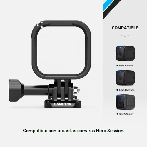Vista 5 de Carcasa de marco compatible con cámaras GoPro Hero 5 4 Session