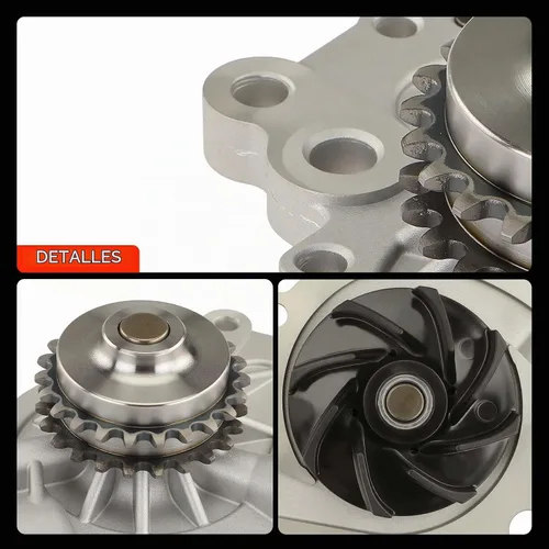 Vista 9 de A-Premium Bomba de agua del motor con junta [DOHC, 6 cilindros 2.7L] Compatible con Chrysler & Dodge, se adapta a 300, Concorde 98-04, Intrepide