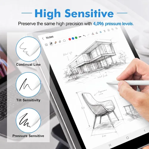 Vista 4 de 20 puntas de repuesto compatibles con Galaxy Tab S11/S11 Ultra S Pen