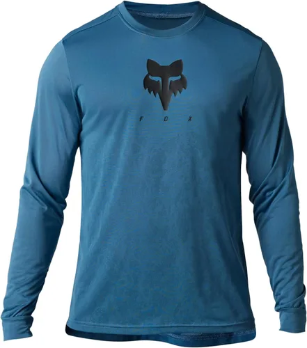 Vista 19 de Fox Racing Jersey Ranger Tru Dri LS para bicicleta de montaña para hombre Negro