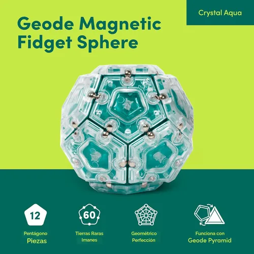 Vista 2 de Speks Geode - Juguete magnético antiestrés, juguete de escritorio sensorial para adultos y adolescentes de 14 años en adelante, regalo