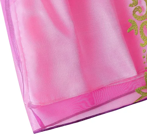 Vista 5 de knemmy Disfraz enredado para niña disfraz de Rapunze para cosplay vestido de princesa Halloween