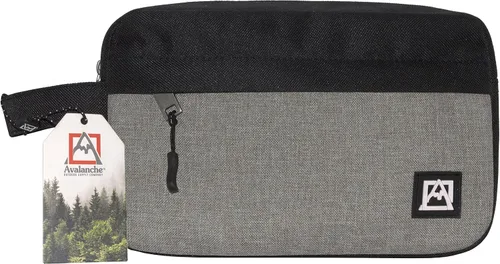 Vista 2 de Avalanche Neceser de viaje organizador esencial Dopp Kit Accesorios bolsa, Negro/Gris, Kit Dopp grande