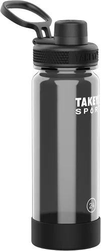 Vista 18 de Takeya Tritan - Botella de agua deportiva con tapa de boquilla - Sin BPA y apta para lavavajillas - Botella reutilizable con asa de tapa - Botella