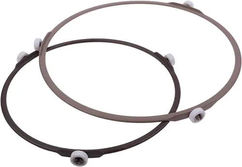 Vista 2 de 2PCS Microwave Oven Turntable Bracket Circle Rotating Ring Support Roller Glass Base Plate Tray Holder Stand(17.8cm)