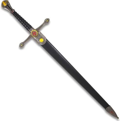 Vista 3 de Medieval Warrior Middle Age Crusader Viking Sword with Scabbard
