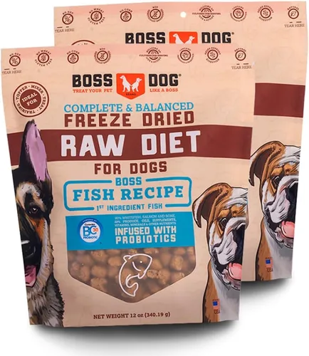 Vista 10 de Boss Dog Dieta cruda liofilizada (perros), receta de cordero, bolsa de 12 onzas