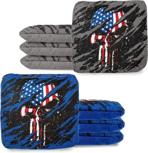 Vista 10 de Play Platoon Tournament Series Bolsas de Cornhole - Bolsas de Estilo Profesional de Doble Cara con Lado Resbaladizo y Pegajoso - Juego de 8