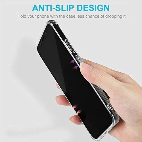 Vista 7 de Funda transparente con tarjetero [ajuste delgado] [compatible con cargador inalámbrico] Funda protectora de TPU suave que absorbe los golpes
