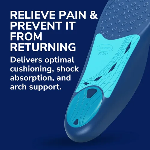 Vista 3 de Dr. Scholl's - Plantillas para aliviar el dolor de la fascitis plantar, con soporte para el arco del pie, se adaptan al tamaño del zapato
