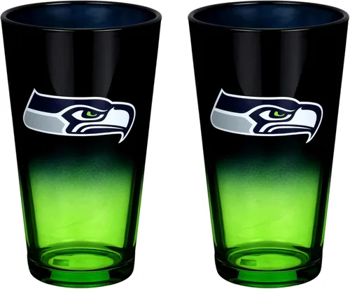 Vista 28 de The Memory Company Juego de 2 vasos con licencia de la NFL, diseño ombre, Philadelphia Eagles