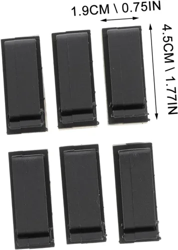 Vista 7 de Hemobllo Ganize Your Desk - 10 clips organizadores de cables autoadhesivos para auriculares, cables de cargador de teléfono